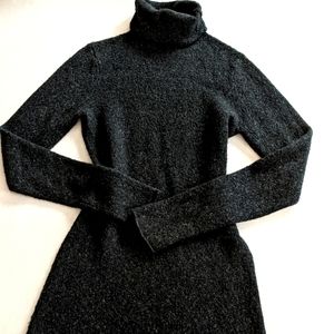 BCBGMaxAzaria Mock Neck Cozy Sweater Dress